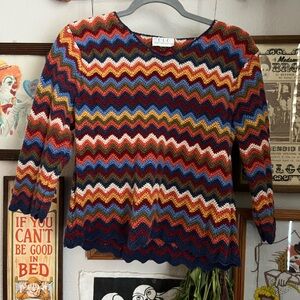 Colorful Chevron Pattern Sweater